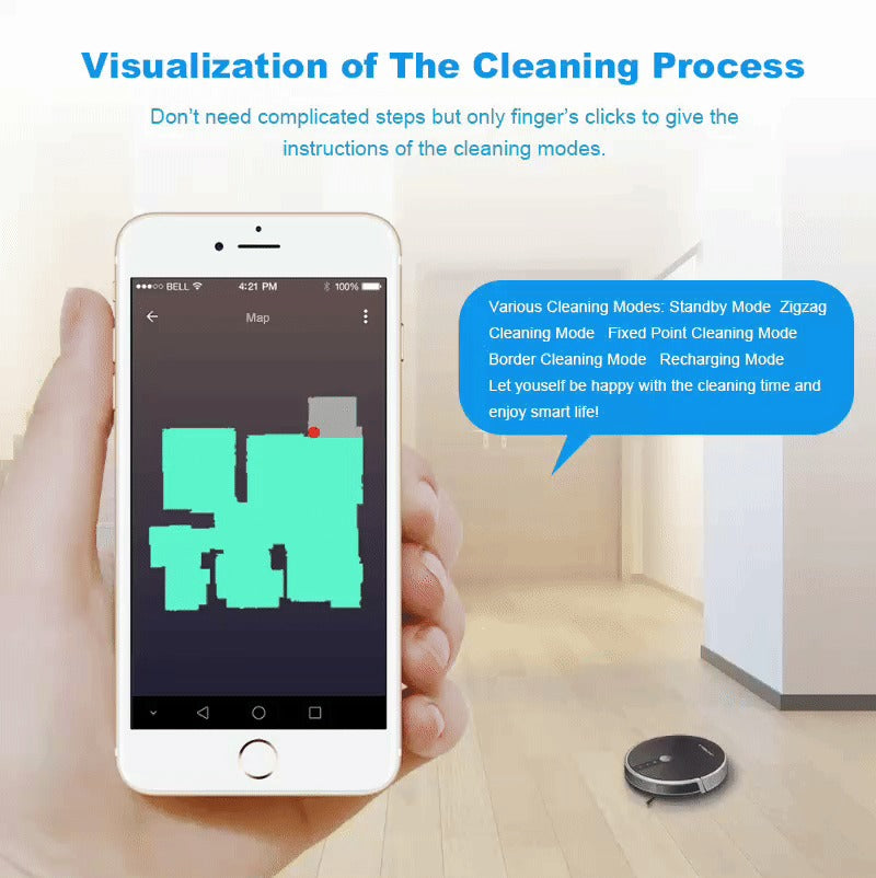 TechAura™Smart Robotic Vacuum Cleaner