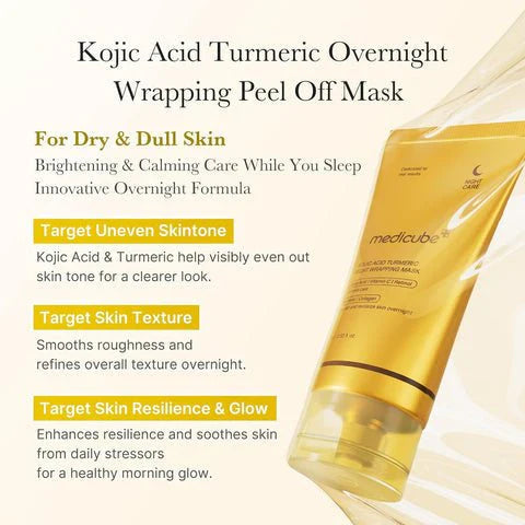 Medicube - Kojic Acid Turmeric Night Wrapping Mask |  ميديكوب – قناع ليلي بالكوجيك أسيد والكركم