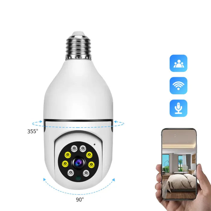 𝐄𝐦𝐢𝐫𝐚𝐭𝐢 𝐌𝐚𝐫𝐭™ Night Vision Wireless Bulb Camera
