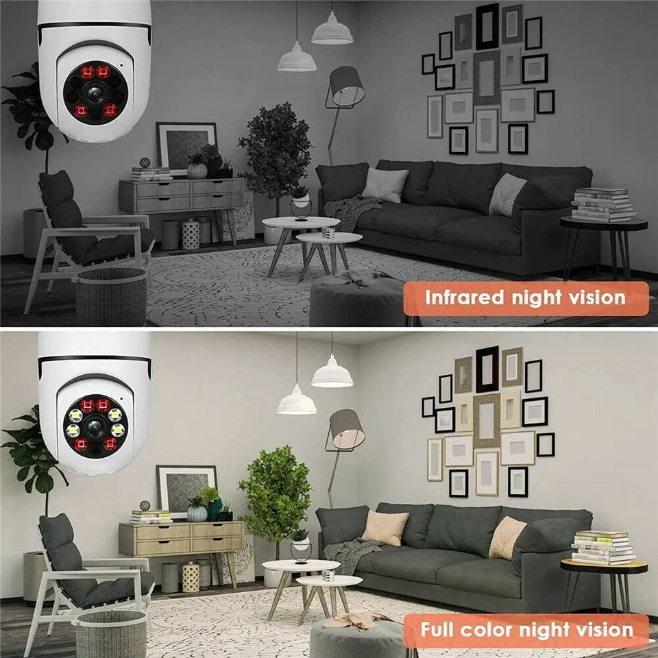 𝐄𝐦𝐢𝐫𝐚𝐭𝐢 𝐌𝐚𝐫𝐭™ Night Vision Wireless Bulb Camera