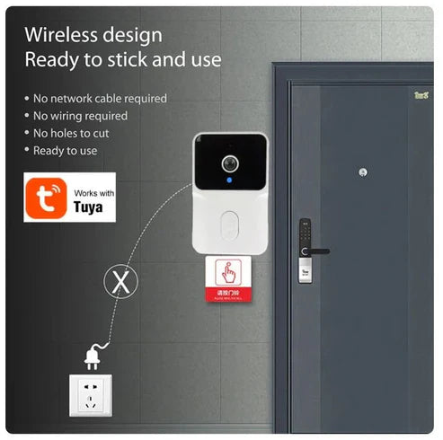 Wireless Camera Door Bell |  جرس باب مزود بكاميرا لاسلكية